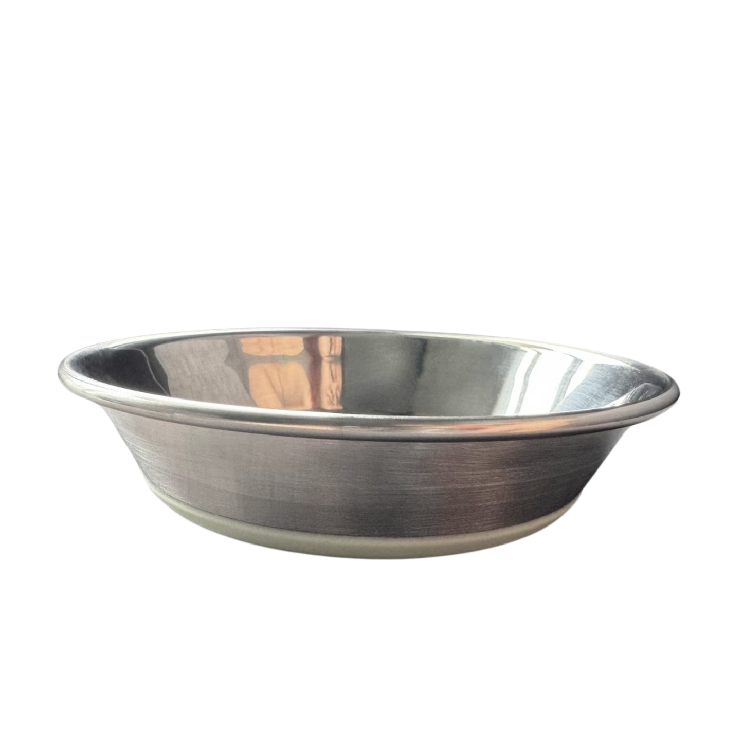 Flat Stainless Steel Bowl