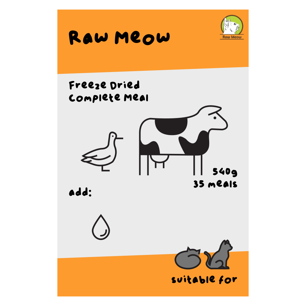 Freeze Dried Complete Meal (All Ages - Duck & Beef)